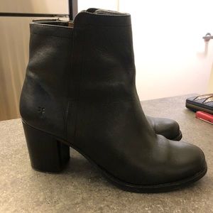 Frye black booties